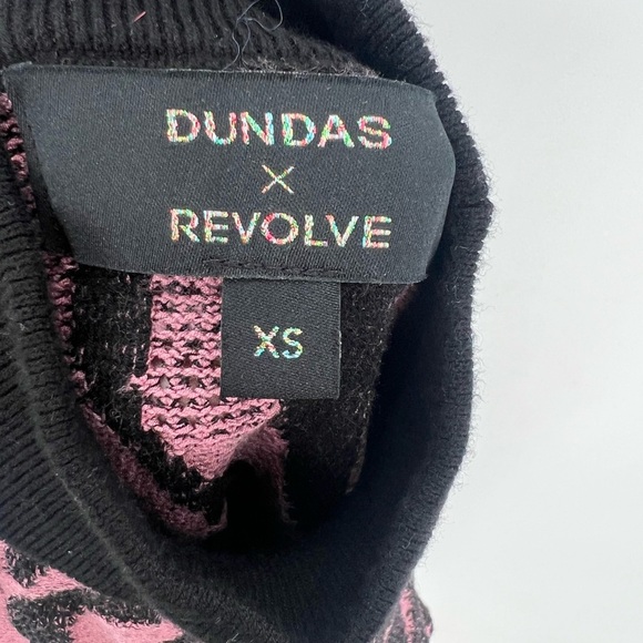 Dundas x Revolve Jett Jacquard Cut Out Mini Dress In Animal Jacquard - Picture 6 of 7